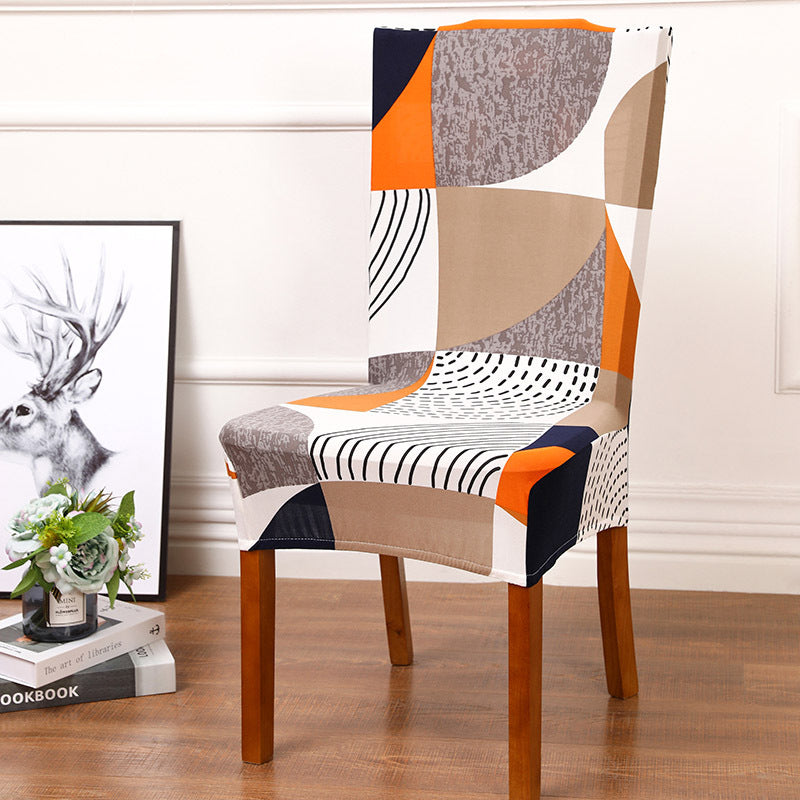 Elastic Siamese Solid Color Stretch Office and Hotel Chair Cover