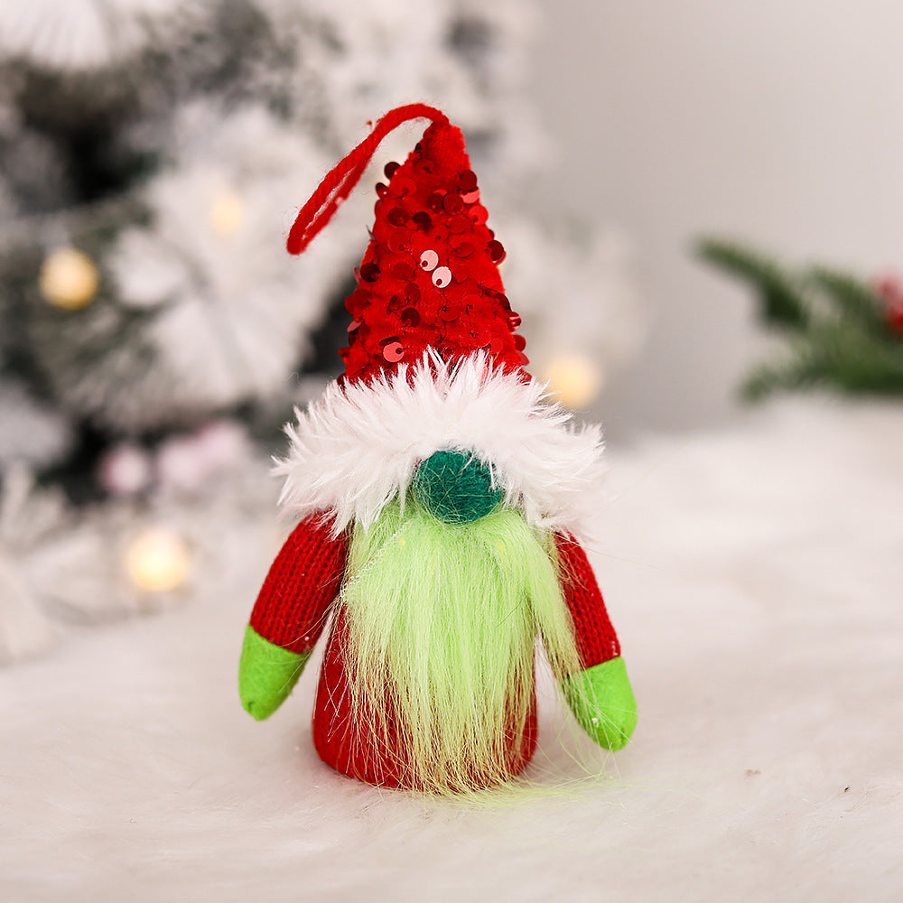 Forest Man Luminous Pendant Christmas Decorations Faceless Doll Doll