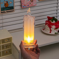 Tearful candle with bottom