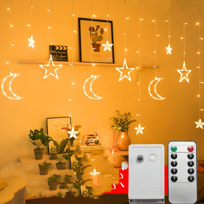 LED String Lights Starry Curtain Flashing Decorative Lighting