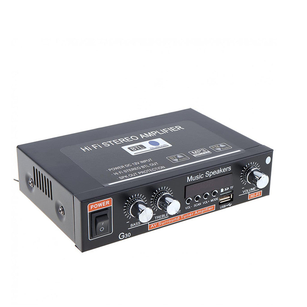 G30 Mini Car Power Amplifier – Small Smart Bluetooth Digital Car Audio Amplifier