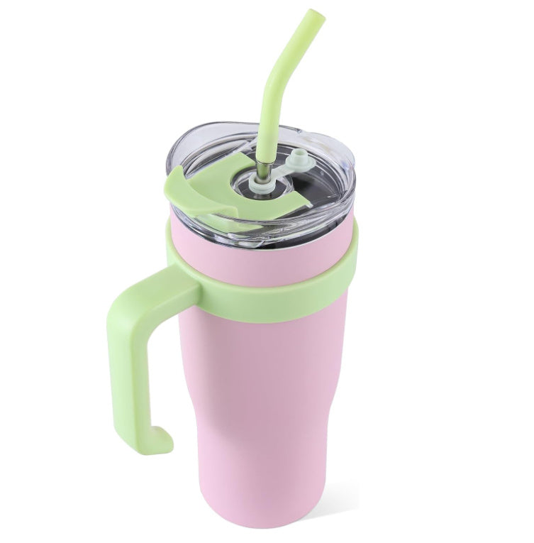 Ochapa 40oz Insulated Tumbler with Handle & Straw