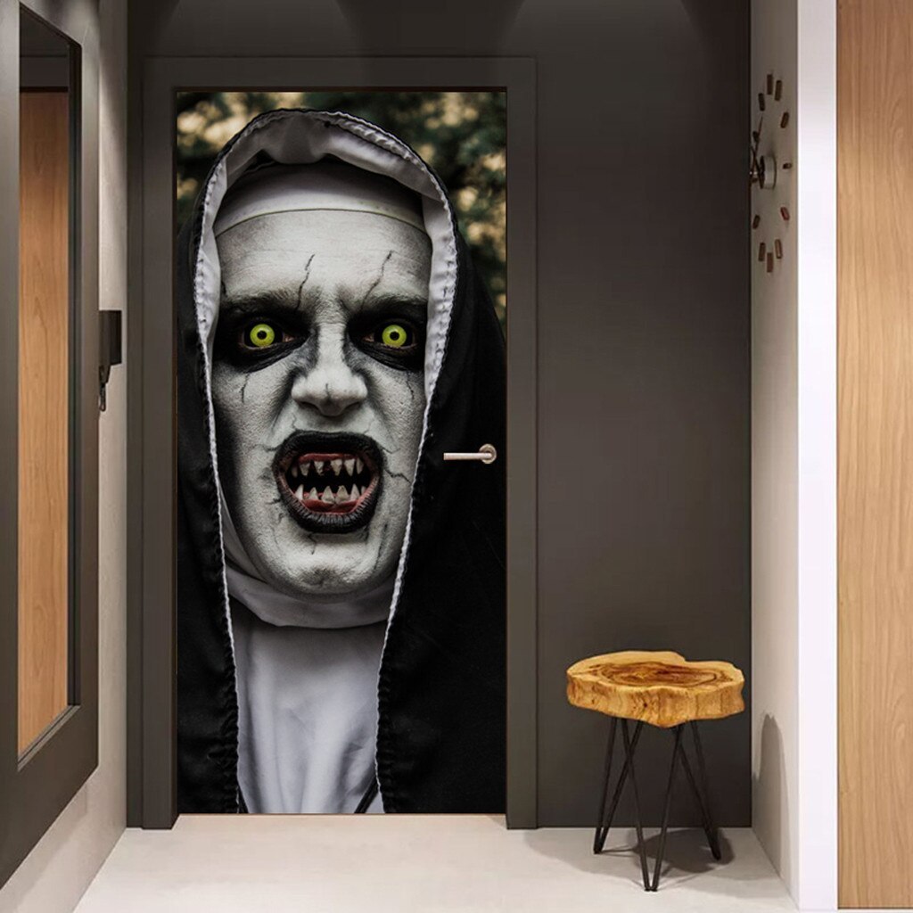 Terrorist Nun Creative 3D Door Sticker