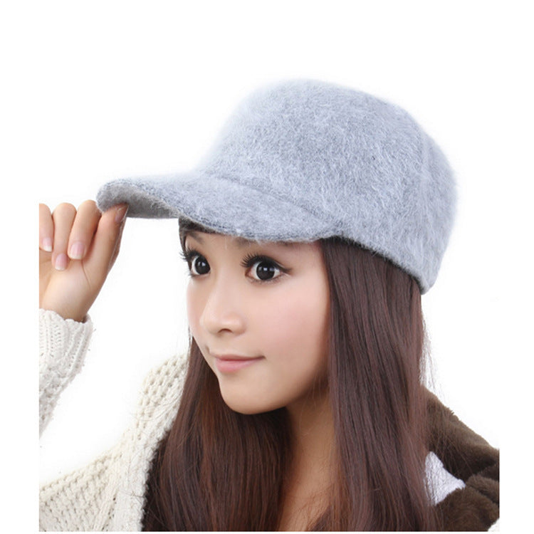 Shangtu Rabbit Fur Warm Knit Cap
