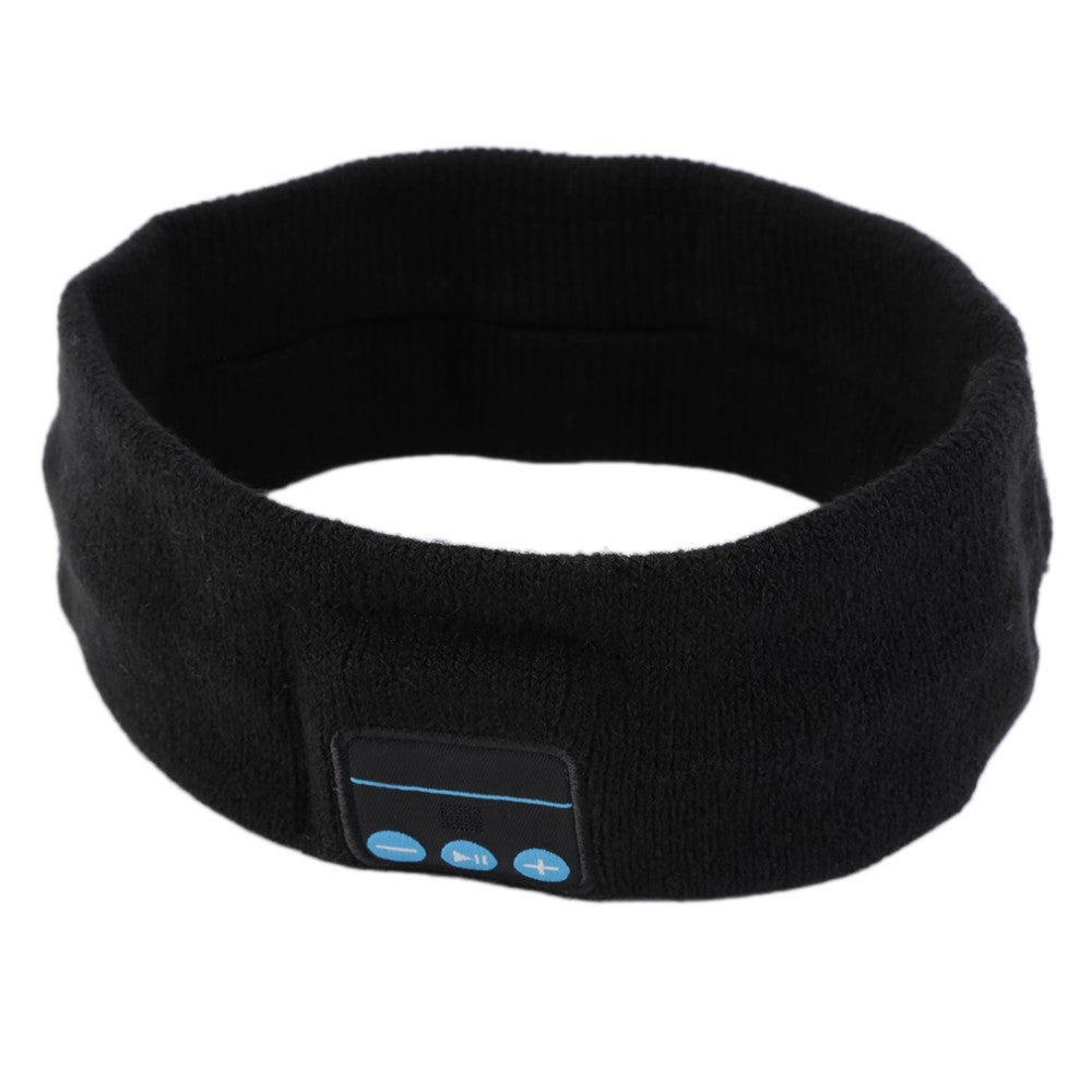 Bluetooth Headband Headphones – Sports Sweatband with Built-in Speakers & Mic