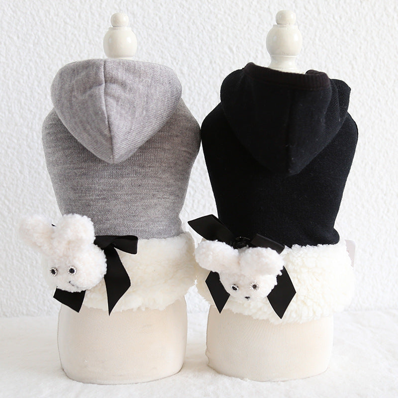 Three-dimensional Rabbit Wool Coat Pet Dog Clothes