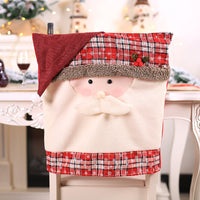 A133 red plaid chair cover