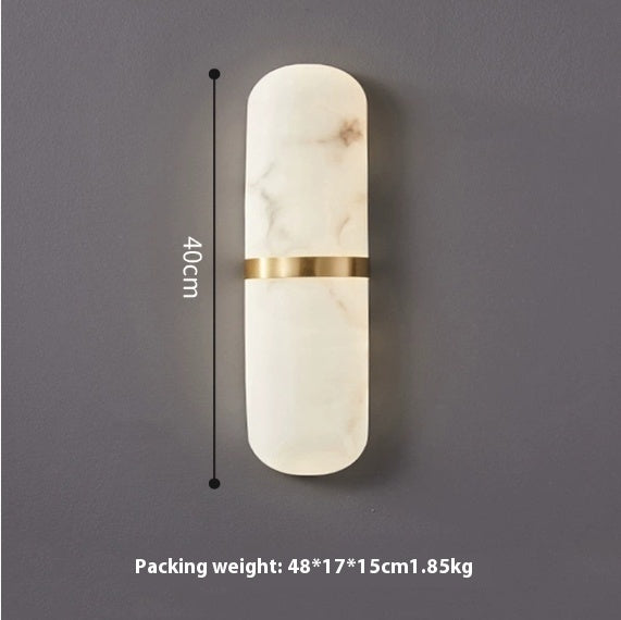 Light Luxury Background Wall Marble Wall Lamp