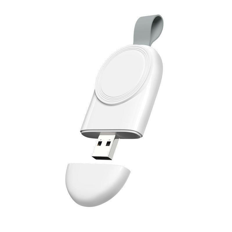 Portable Apple Watch Magnetic Charger – USB-C Wireless Keychain (for Series 1–9, SE & Ultra)