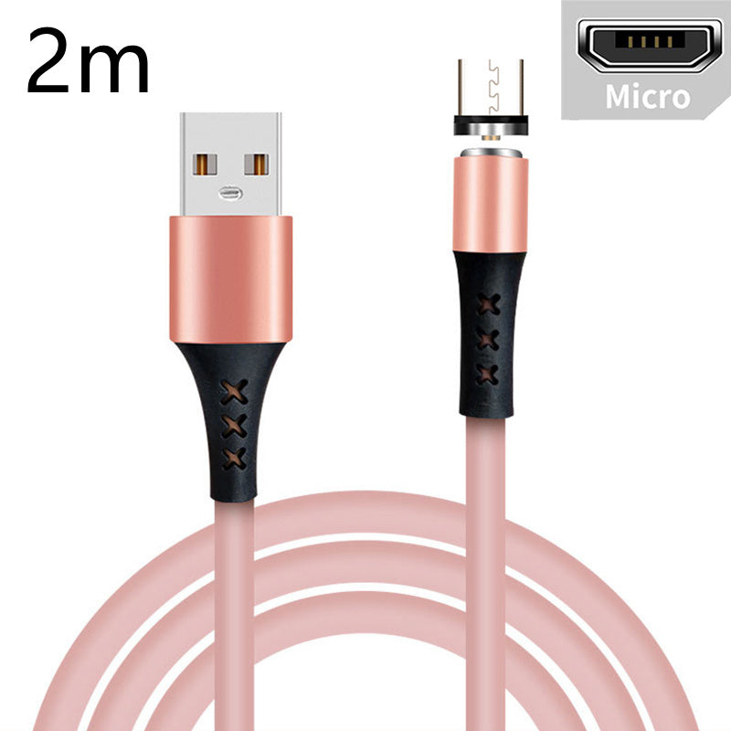 Silicone Fast Charging Mobile Phone Data Cable