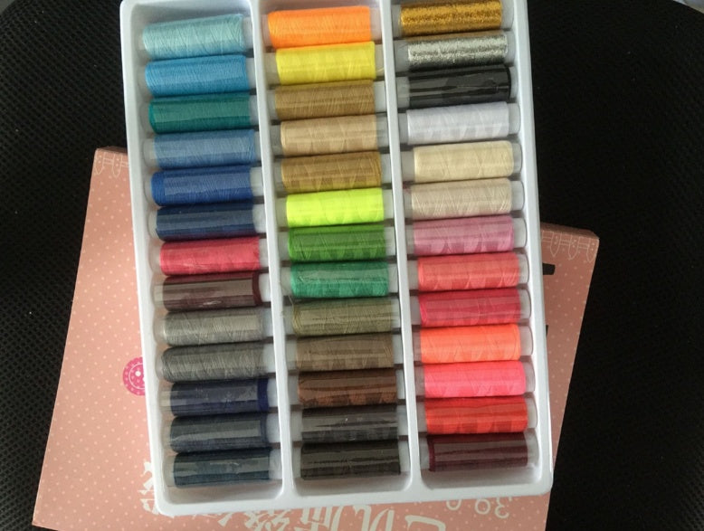 39-Color Home Sewing Thread Set – Complete Thread Kit