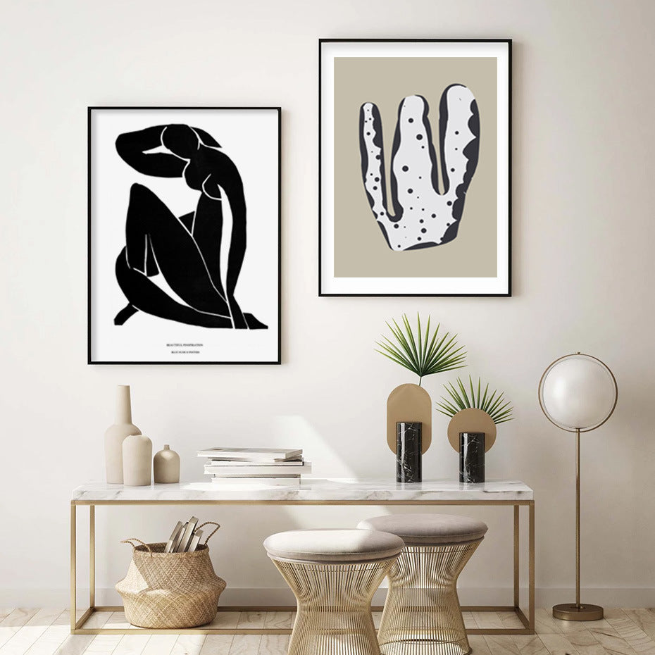 Scandinavian Abstract Wall Art – Poster & Canvas Painting for Modern Home Decor