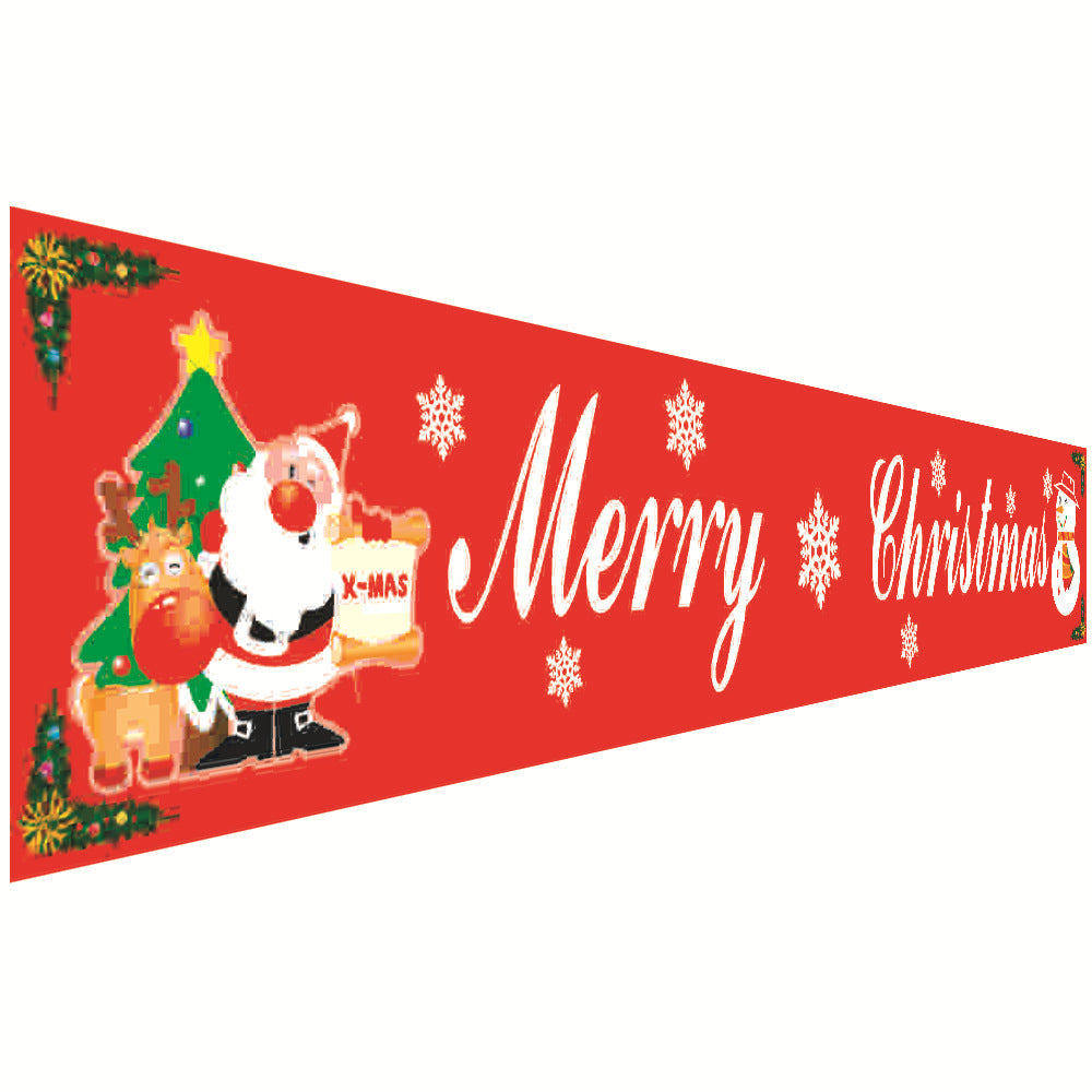 Christmas Couplet Curtain Banners Hanging Flag Window Pendants