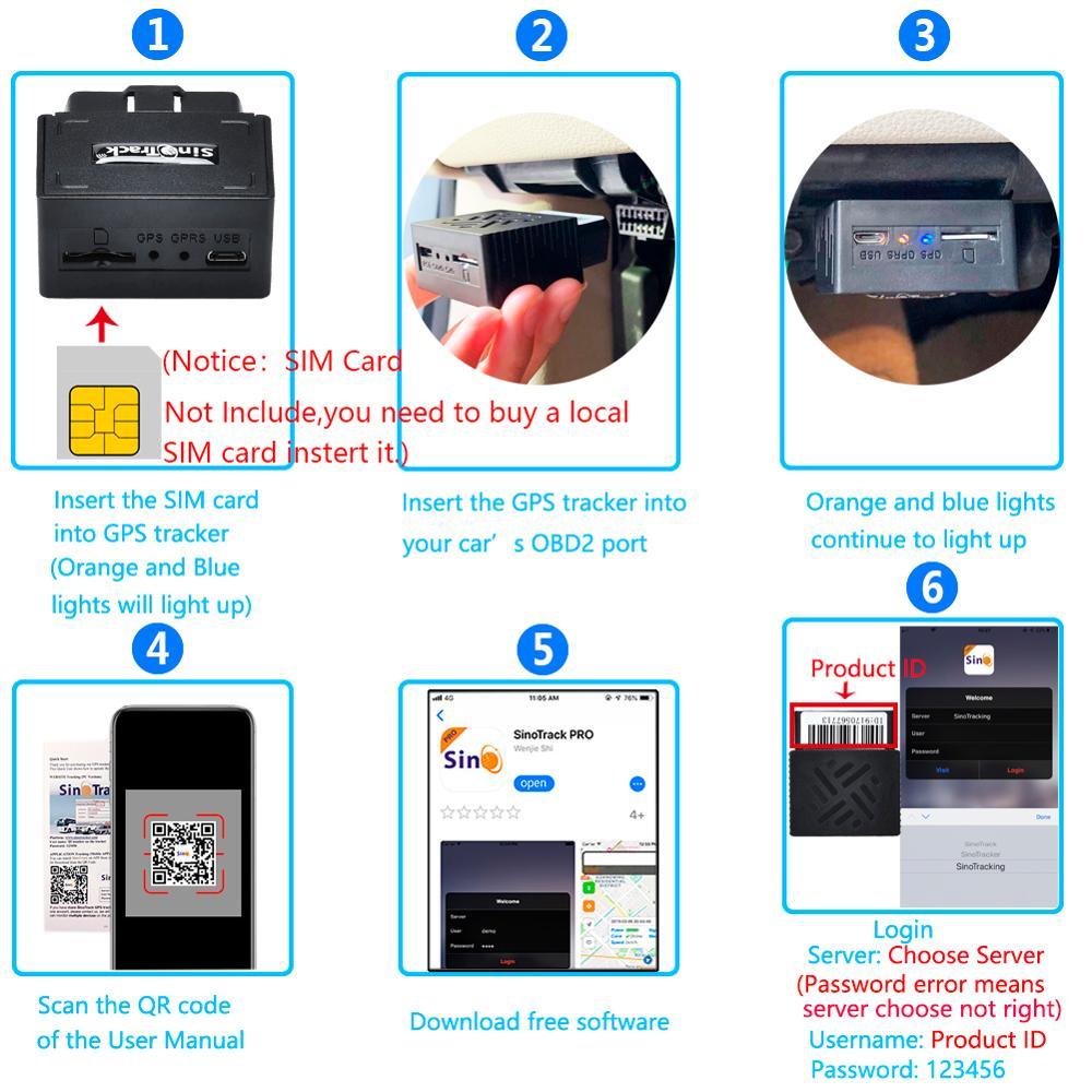 OBDII GPS Tracker – 16-Pin Plug & Play Car Locator