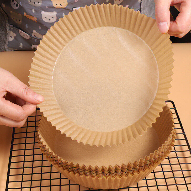 Round Disposable Non-Stick Air Fryer Steamer Paper Liner Parchment Baking