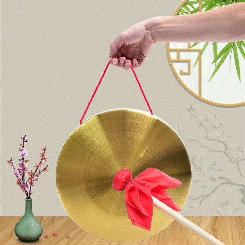 Copper Gong Musical Instrument Props Gong Drum Set