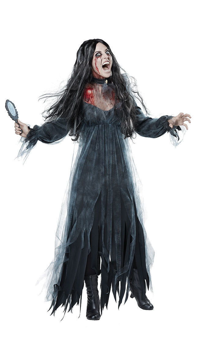 Halloween Zombie Bride Costume – Scary Undead Wedding Dress for Women’s Cosplay and Parties