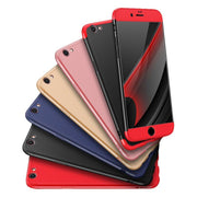 iPhone 6s Plus & 8 Plus Three-Section Full Package Phone Case – Durable PC Protector, Sand Crust Finish