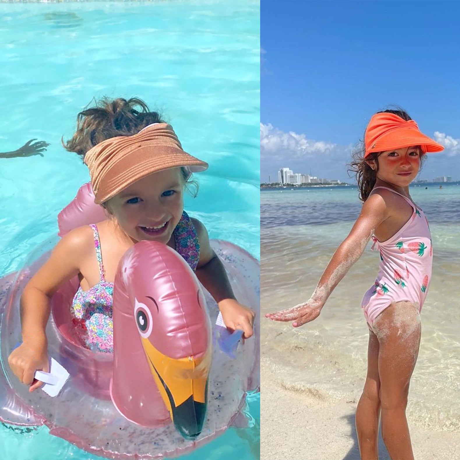 Baby Sunhat Outdoor Beach Sun Protection Breathable Visor Peaked Cap