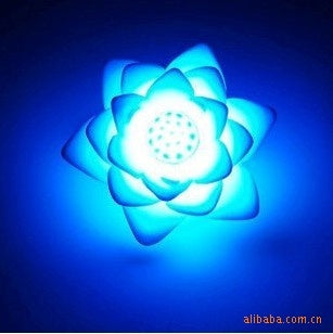 Color Changing Lotus Flower LED Night Light Decorative Candle Lamp