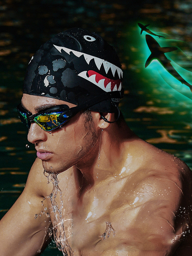 Silicone Swimming Cap Unisex Hair Protection For Pool