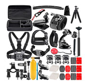 Camera Accessories Kit – Universal Mounts, Straps, Case & Cleaning