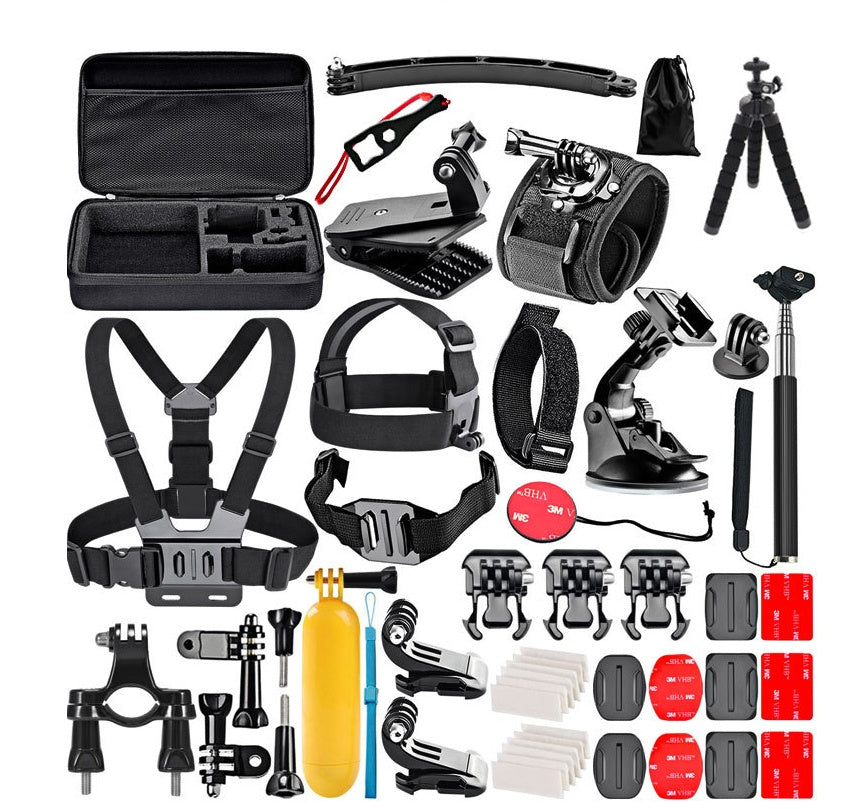 Camera Accessories Kit – Universal Mounts, Straps, Case & Cleaning