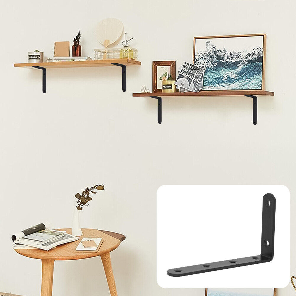 10pc Shelf Brackets Handmade Rustic Heavy Duty Industrial Steel Scaffold Board