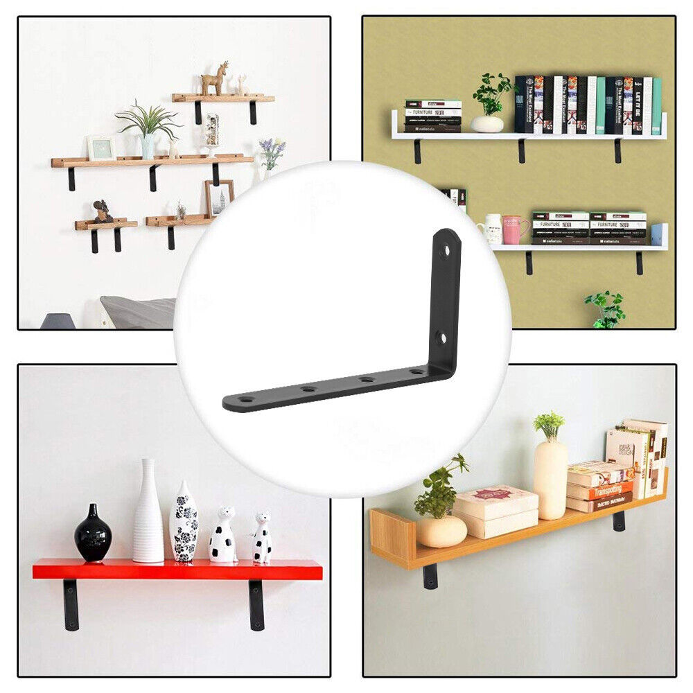 10pc Shelf Brackets Handmade Rustic Heavy Duty Industrial Steel Scaffold Board