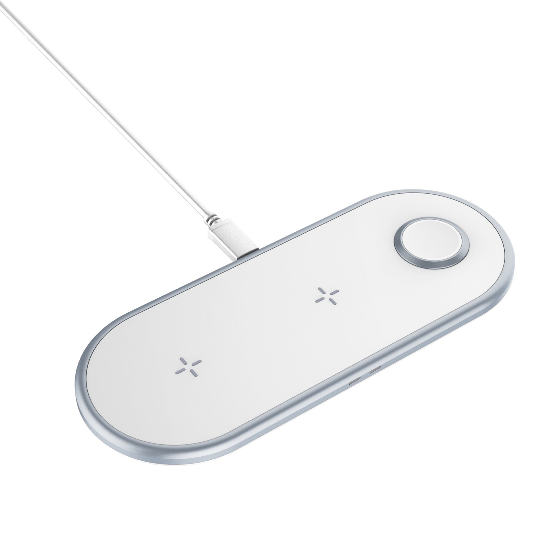 3-in-1 Wireless Charger – 15W Qi Dock for Phone, Watch & Earbuds (USB-C)