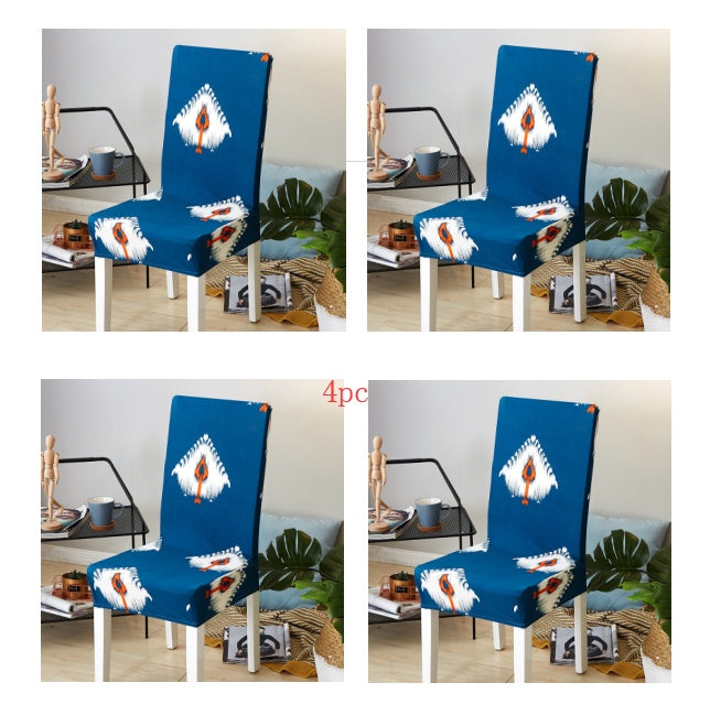 Elastic Siamese Solid Color Stretch Office and Hotel Chair Cover