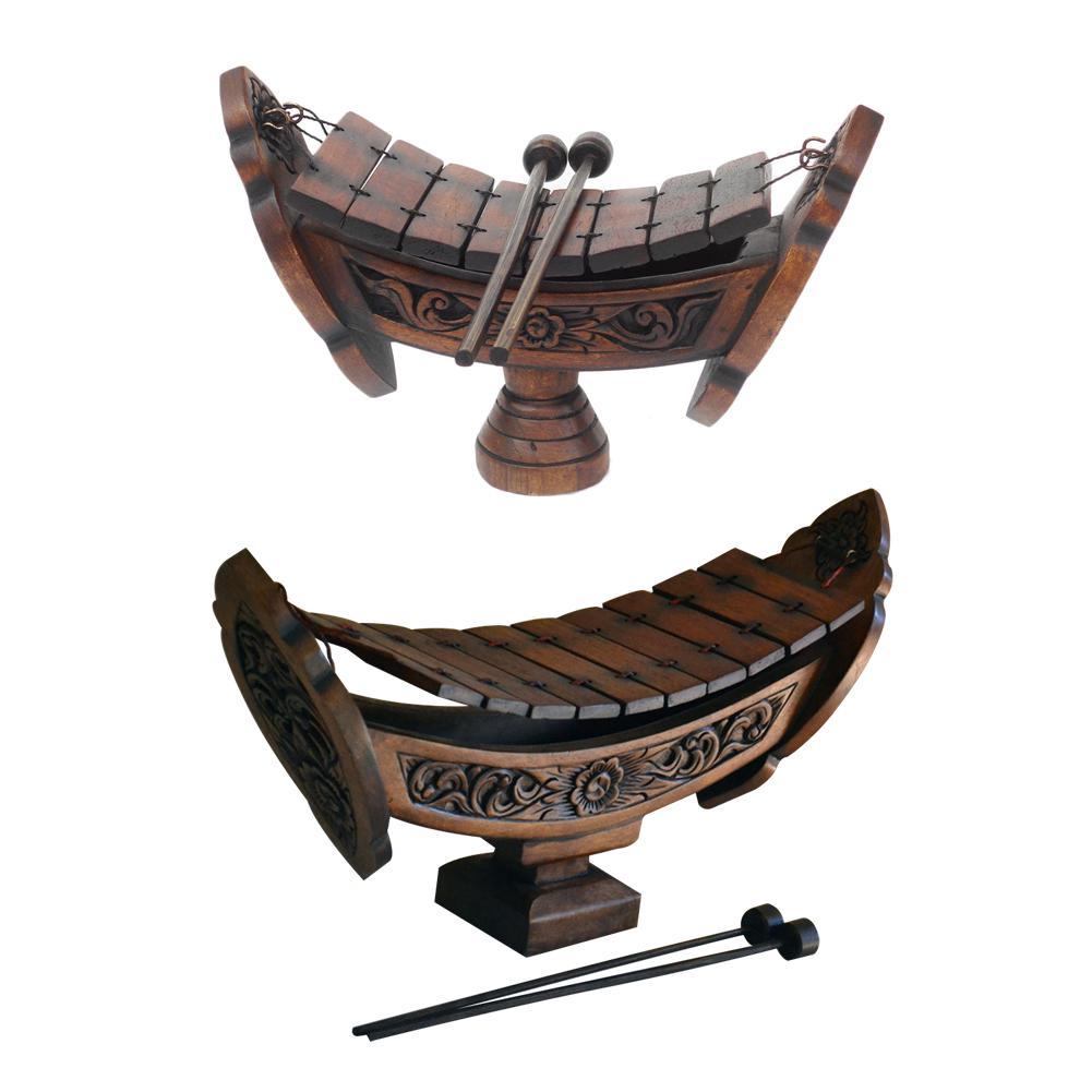 Southeast Asian Style Wooden Hand Xylophone Musical Instrument Pendant Decoration