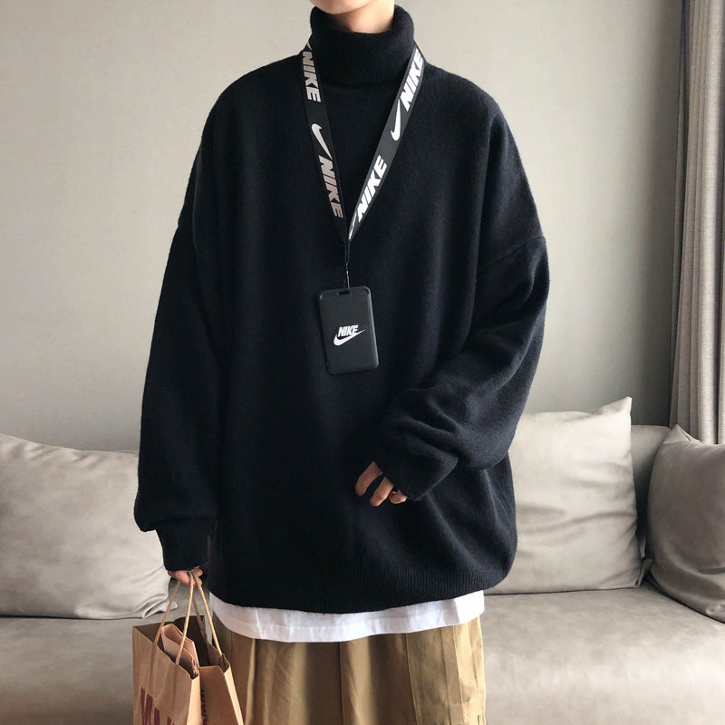 Fashion Pullover Thick Turtleneck Sweater Men