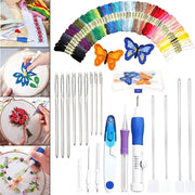 DIY Embroidery Set with 50 Threads – Sewing Kit for Craft Projects