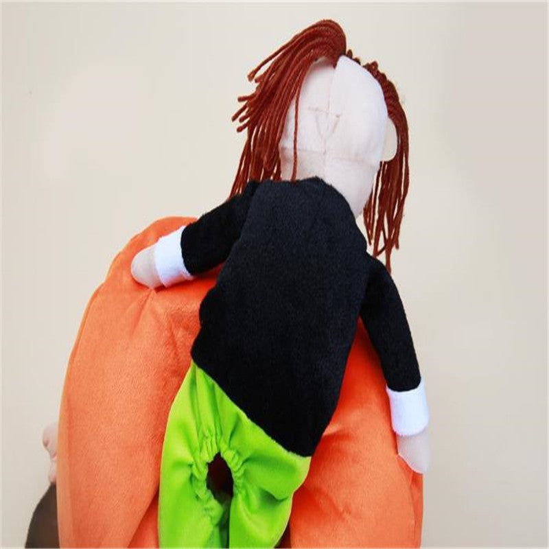 Halloween Pumpkin Pet Costume – Cute Decorative Outfit for Dogs and Cats