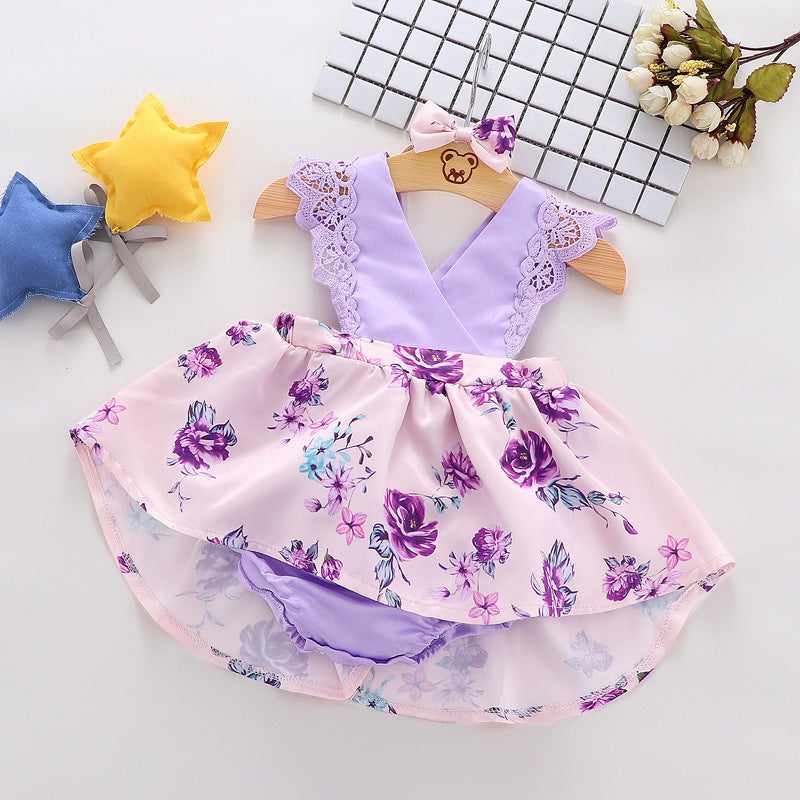 Korean-Style Summer Princess Dress for Girls and Young Children (1–3 Years)