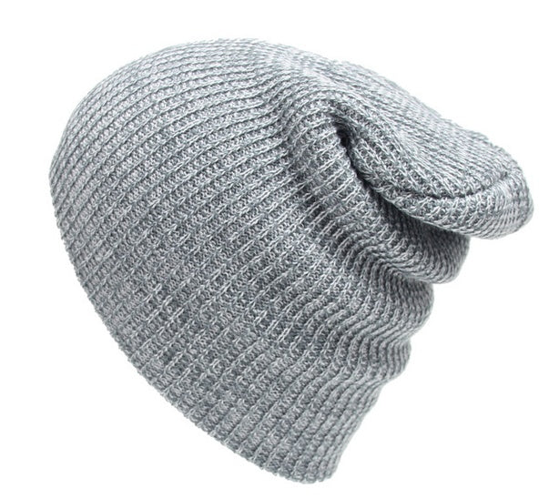 Warm Mixed Color Striped Wool Knitted Cap with Earmuffs