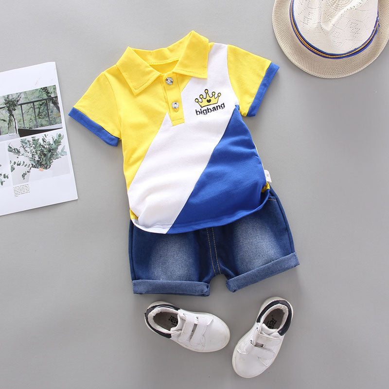 Two-Piece Short-Sleeve T-Shirt Set