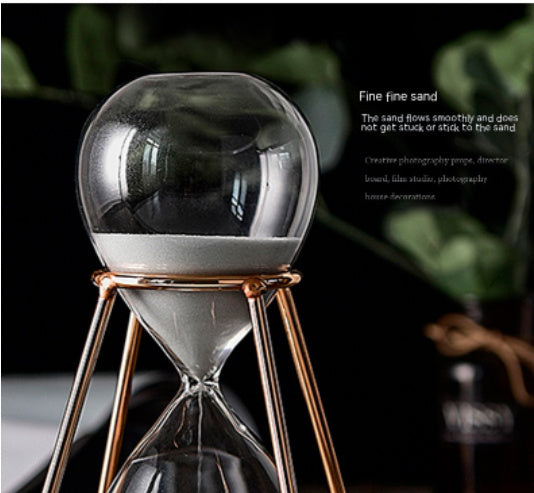 Metal Hourglass Timer 30 Minute Nordic Style Ornament