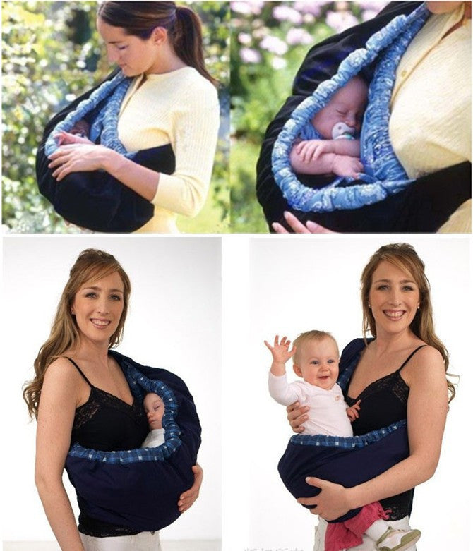 Pudcoco Baby Sling Carrier Wrap – Front Carry Nursing Papoose Bag for Newborns and Toddlers