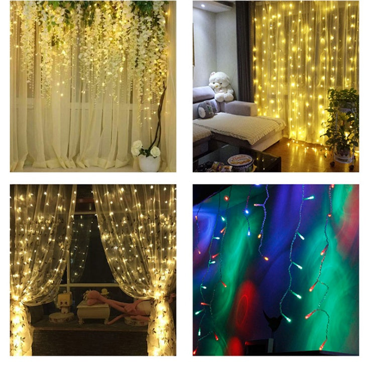 Festive 3x3m Christmas LED Curtain Lights
