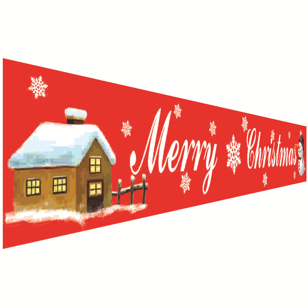 Christmas Couplet Curtain Banners Hanging Flag Window Pendants