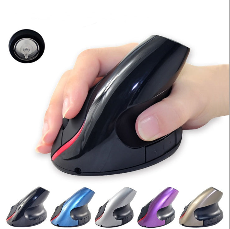Wireless Vertical Ergonomic Mouse – Rechargeable, 2.4G USB Receiver, Adjustable DPI (Silent Click)