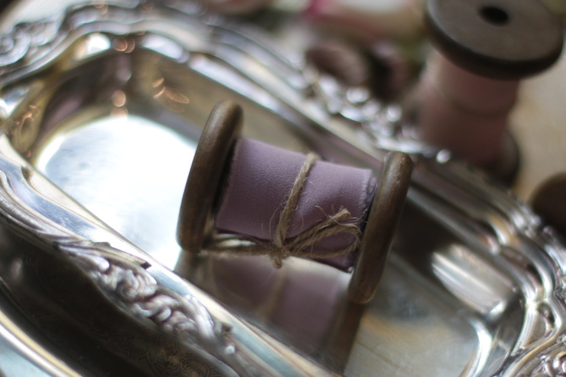 Handmade Botanical Dyed Ribbon – Raw Edge Vintage Wedding Decoration