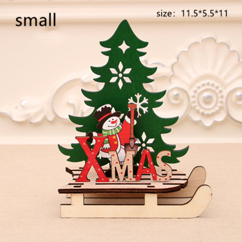 Christmas Decorations Wooden Celebrity Gift Box Ornaments For The Elderly