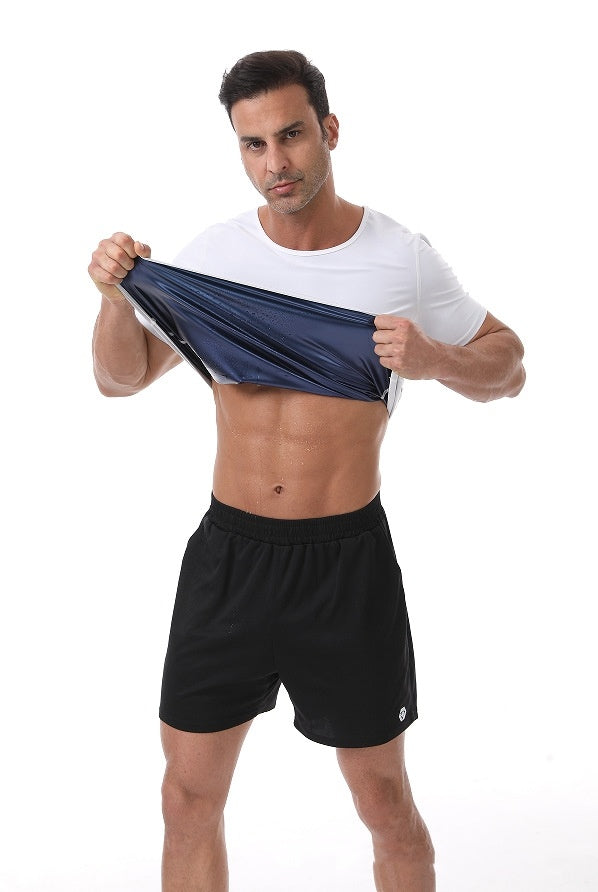 Men's Violently Sweat Suit Corset Tight Belly Trimming Sports