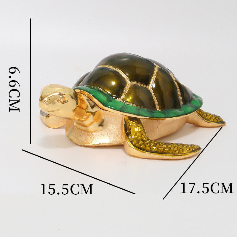 Home Creative Turtle Shaped Ashtray Ornament