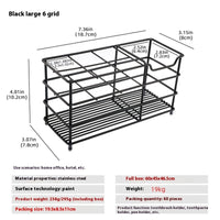 Large 6 Black Plaids