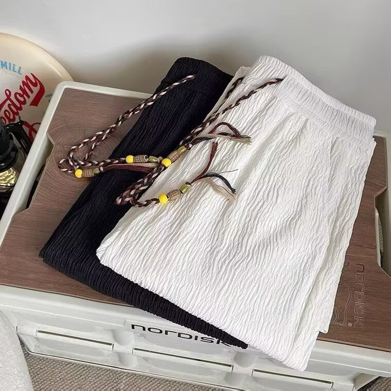 Men’s Summer Thin Loose Straight Drooping Pants