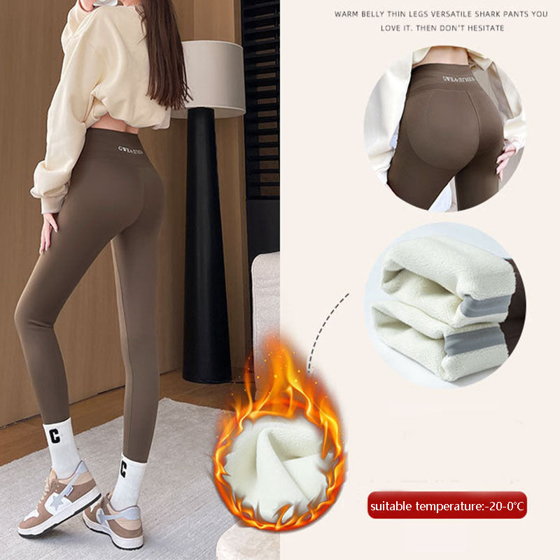 Winter Warm Thickened Leggings – Women’s Thermal Yoga Pants with Butt Lift